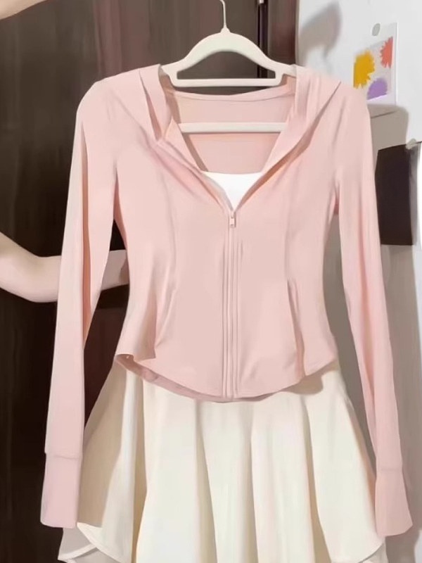 Summer Rays Clothing - 아이스 실크 슬림핏 후드형 자외선 차단