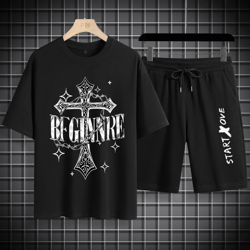 Summer Clothing Drip - 남성용 티셔츠 세트 1개 2026 봄/여름