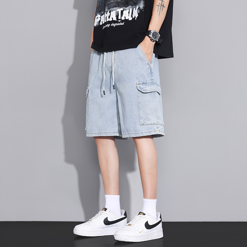 Summer Clothing Styles Men - 2025 여름 작업복 데님 반바지 남성용