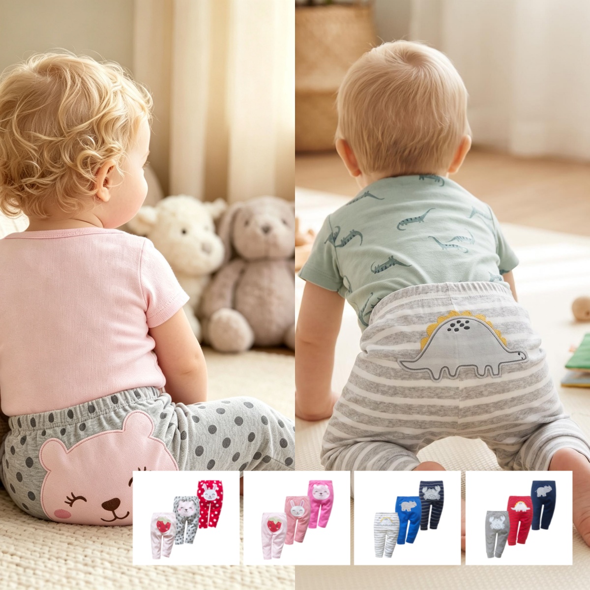 Summer Clothing Newborn - 3PCS 유니섹스 코튼 하렘 PP 바지