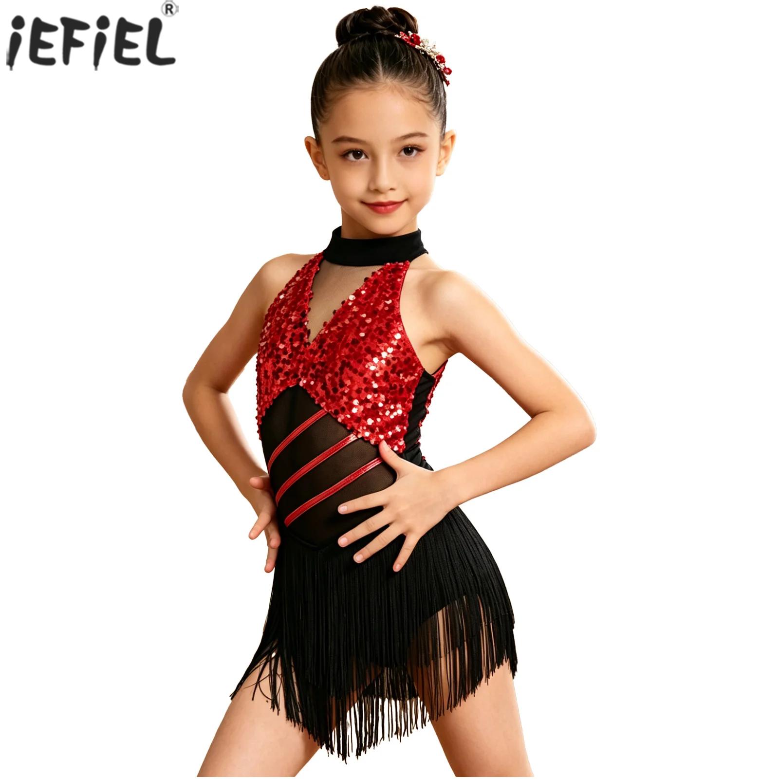 Summer Clothing Set For Girls - 키즈 소녀 차차 살사 라틴 댄스