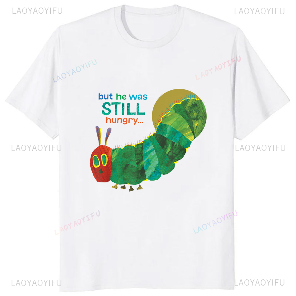 Summer Clothing Styles Men - 재미있는 만화 그래픽 매우 굶주린 애벌레