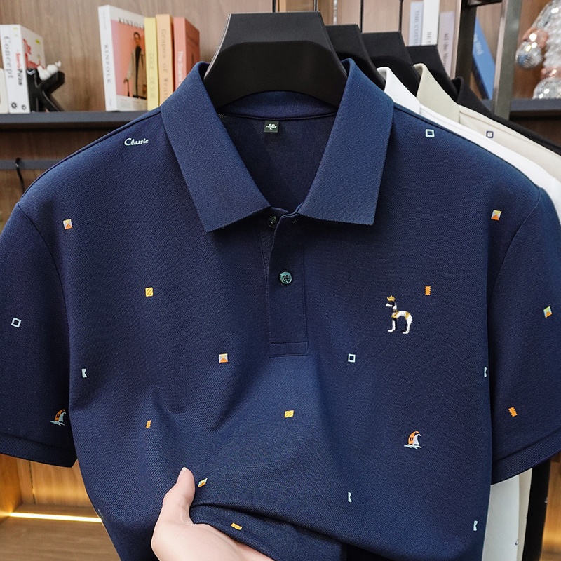 합리적인 가격의 고급 남성 반팔 폴로 셔츠, 라펠 버튼 - Summer Clothing Affordable 리뷰 및 가격