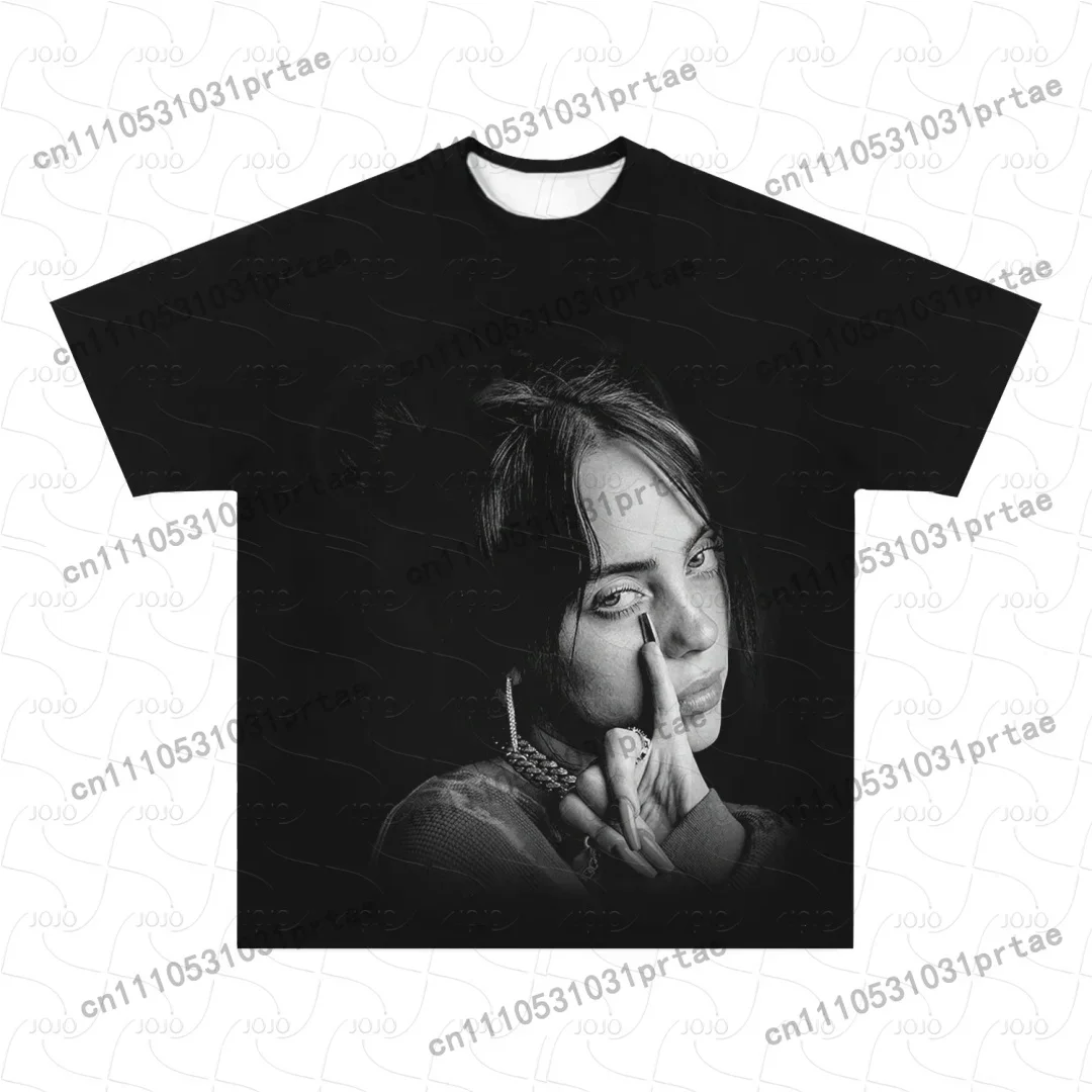 빌리 아일리쉬 레트로 패턴 티셔츠 2025 여름 남성  - Summer Clothing Styles Men 리뷰 및 가격
