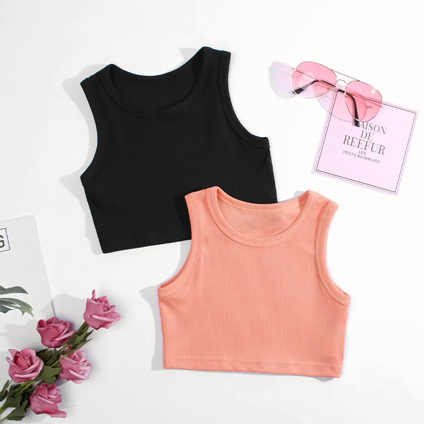 여아용 민소매 티셔츠, 재즈 베이비 탱크 탑, 캐미솔, - Summer Clothing Newborn 리뷰 및 가격