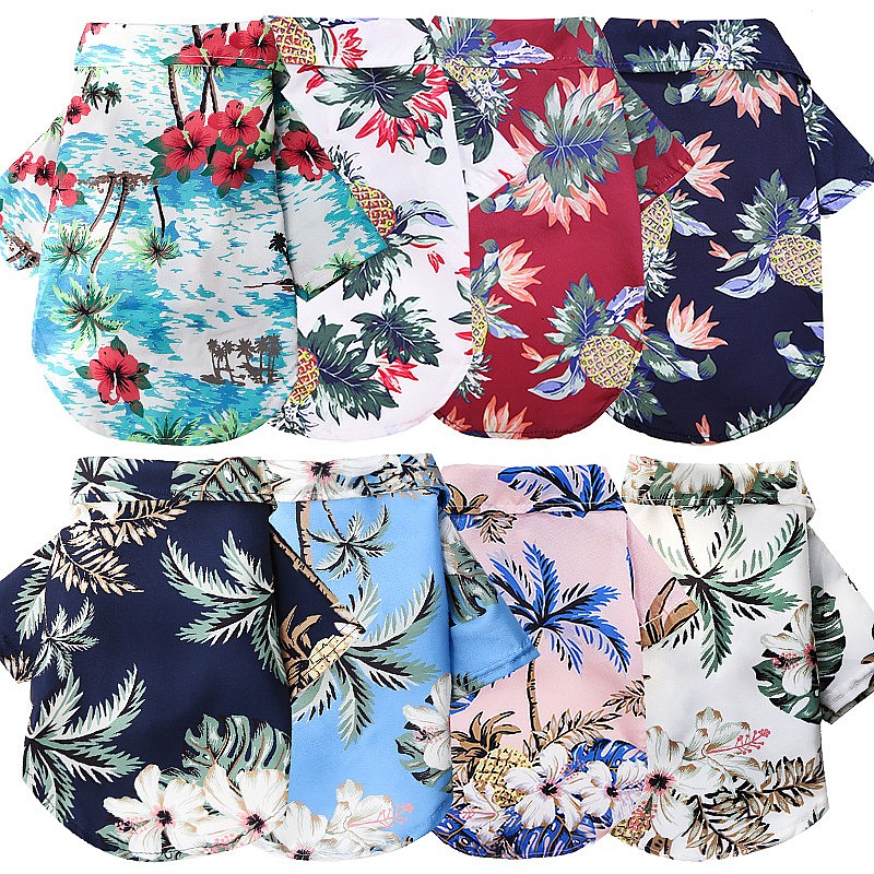 하와이안 비치 스타일 강아지 옷 강아지 티셔츠 여름 애 - Summer Dog Clothing 리뷰 및 가격
