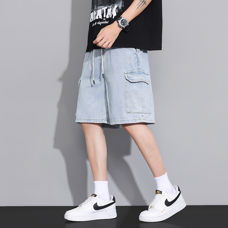 2025 여름 작업복 데님 반바지 남성용 다목적 느슨한 - Summer Clothing Styles Men 리뷰 및 가격