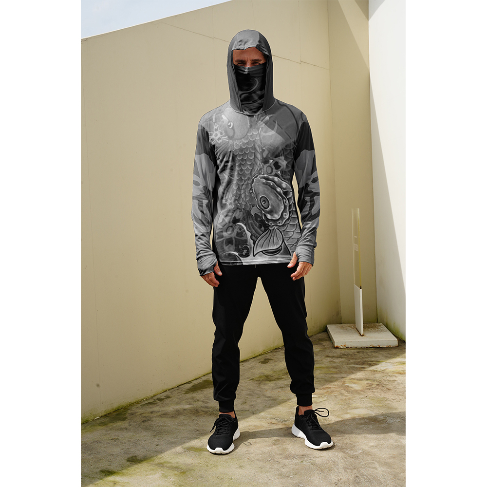 남성용 낚시 셔츠 자외선 차단 후드 마스크 일체형 낚시 - Summer Clothing Trend 리뷰 및 가격