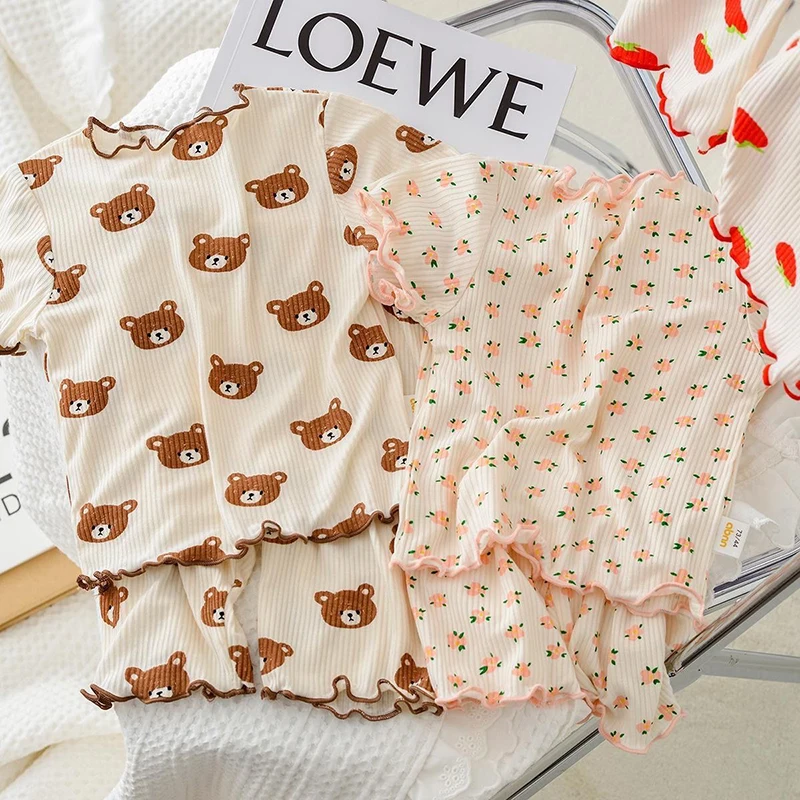 2026 여름 면 만화 캐주얼 잠옷 세트 아기 옷 소녀 - Summer Clothing Newborn 리뷰 및 가격