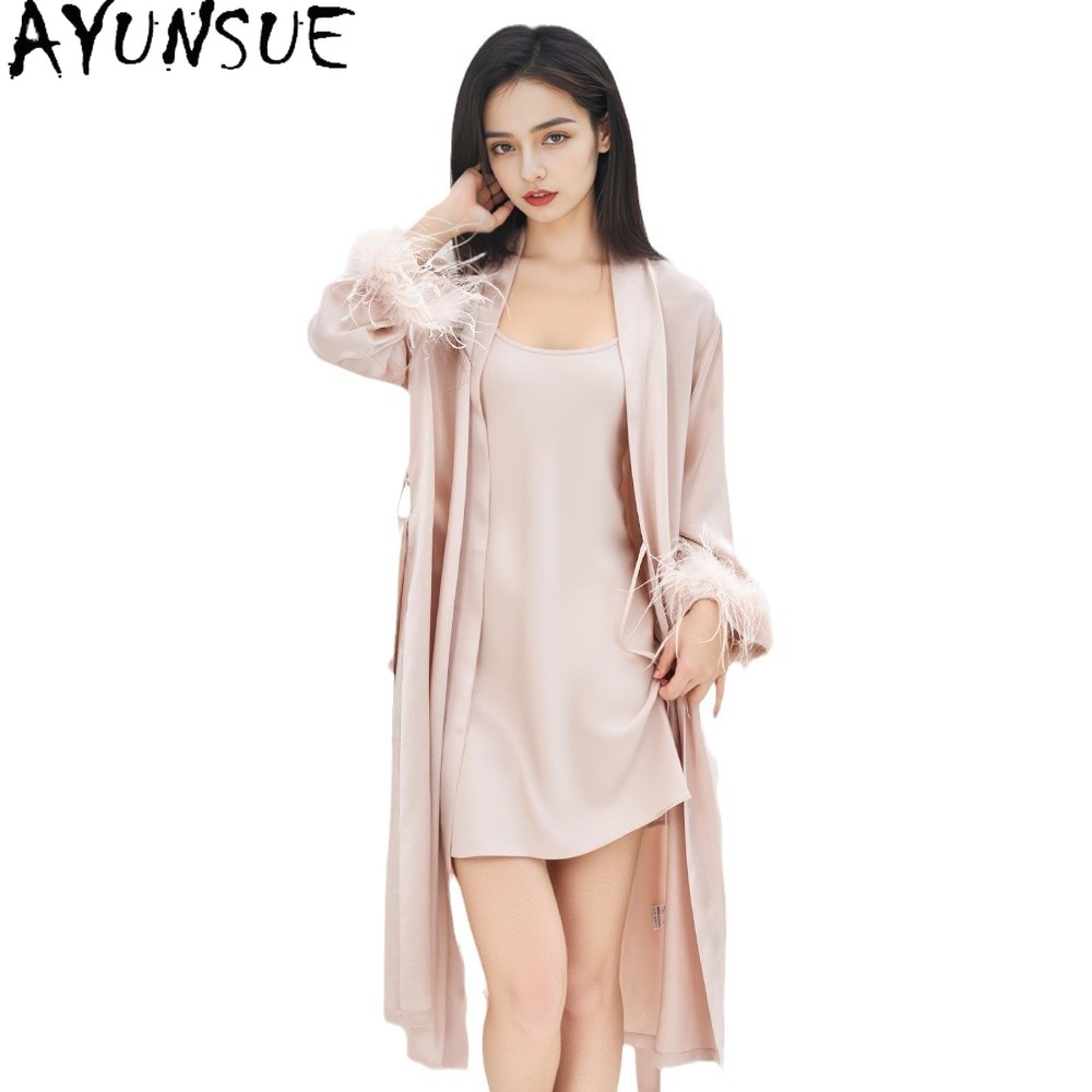 AYUNSUE 100% 리얼 멀버리 실크 로브 여성 나 - Summer House Clothing 리뷰 및 가격