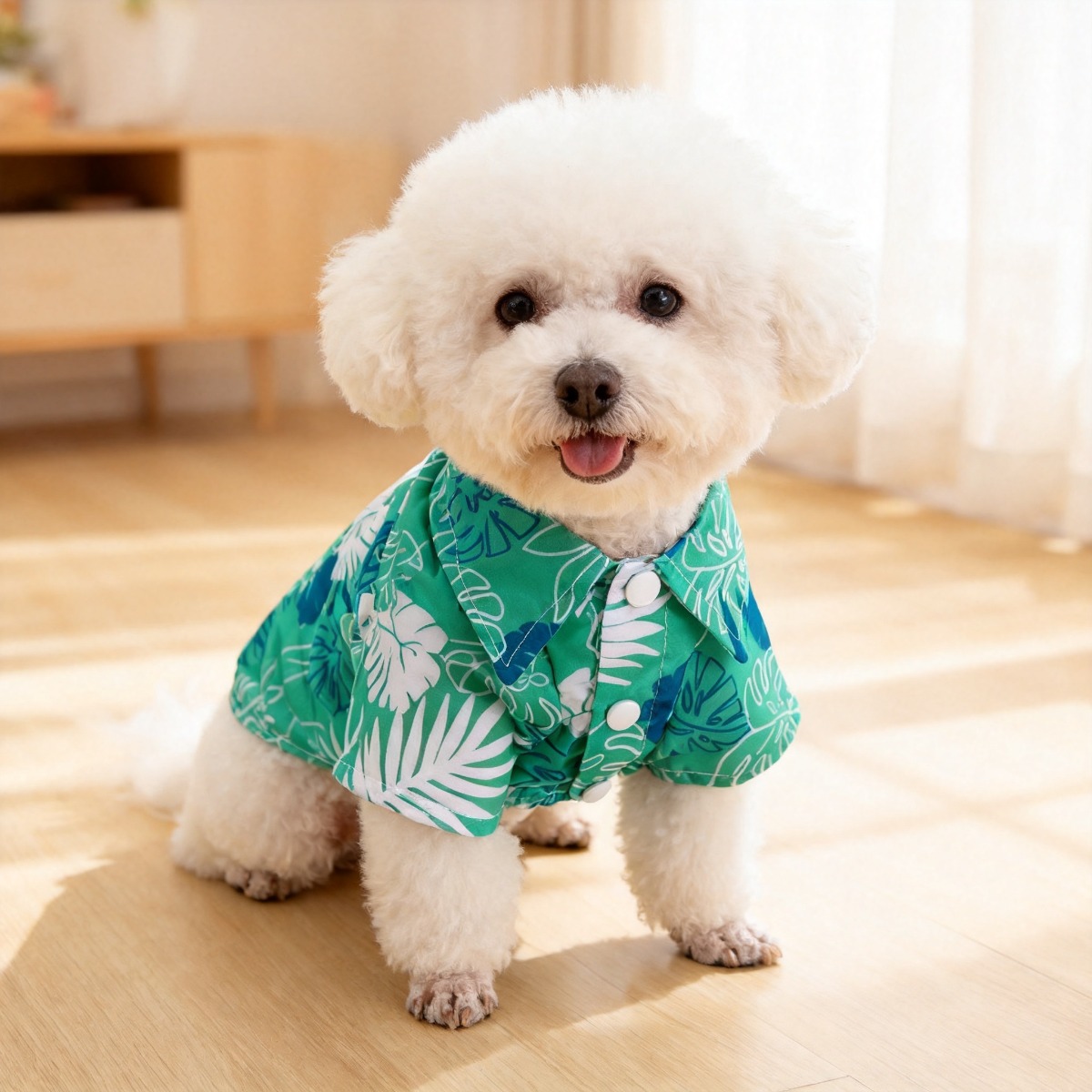 고양이 꽃무늬 셔츠, 가볍고 봄여름에 입기 좋은 정전기 - Summer Dog Clothing 리뷰 및 가격