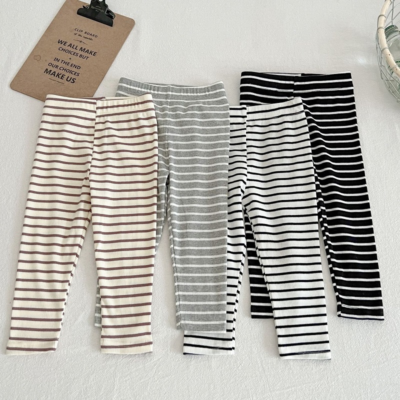 아기 옷 0-6 세 어린이 바지 줄무늬 면 소녀 솔리드 - Summer Clothing Newborn 리뷰 및 가격