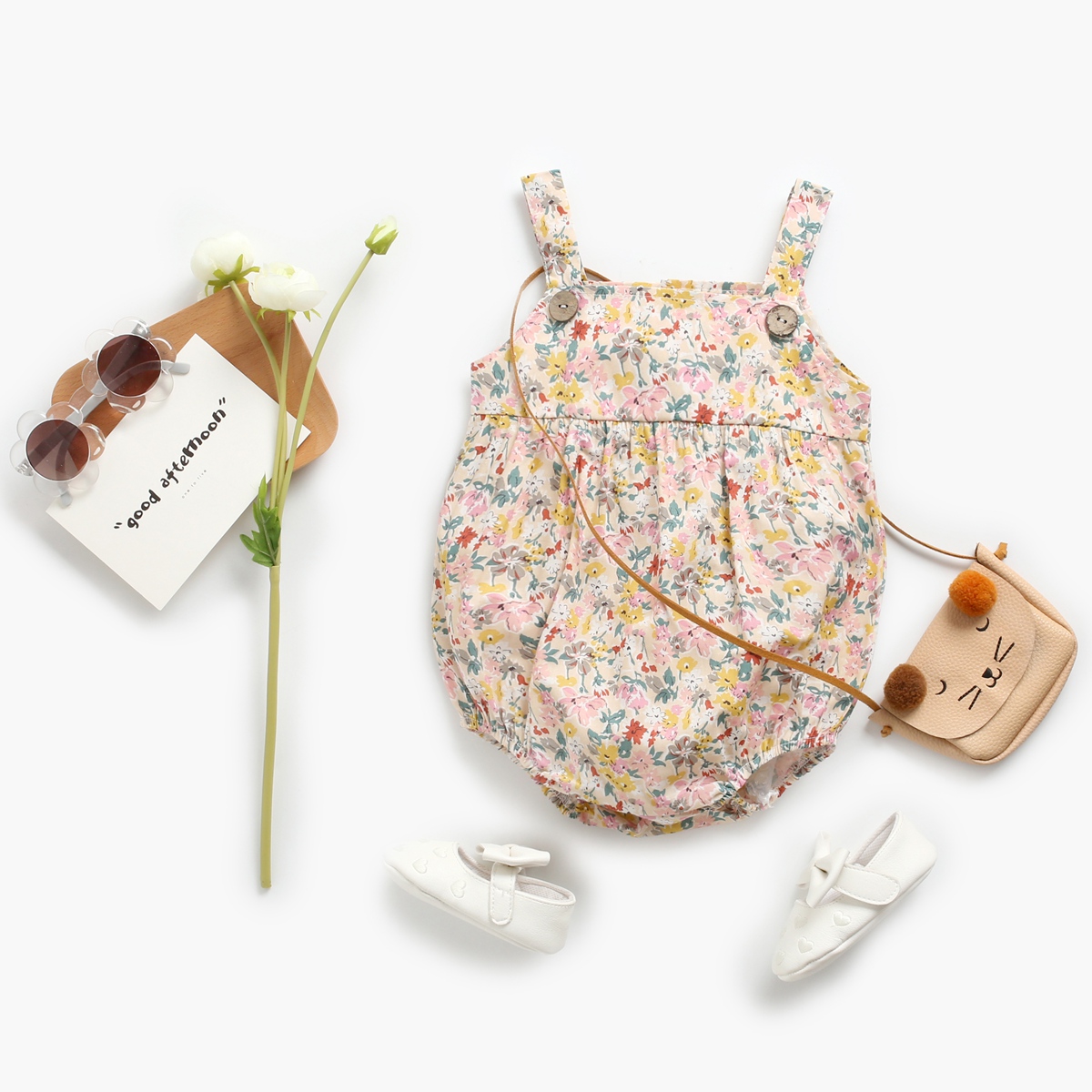 베이비 스트랩 바디슈트 꽃무늬 유아 의류 공주 패션 여 - Summer Clothing Pk 리뷰 및 가격