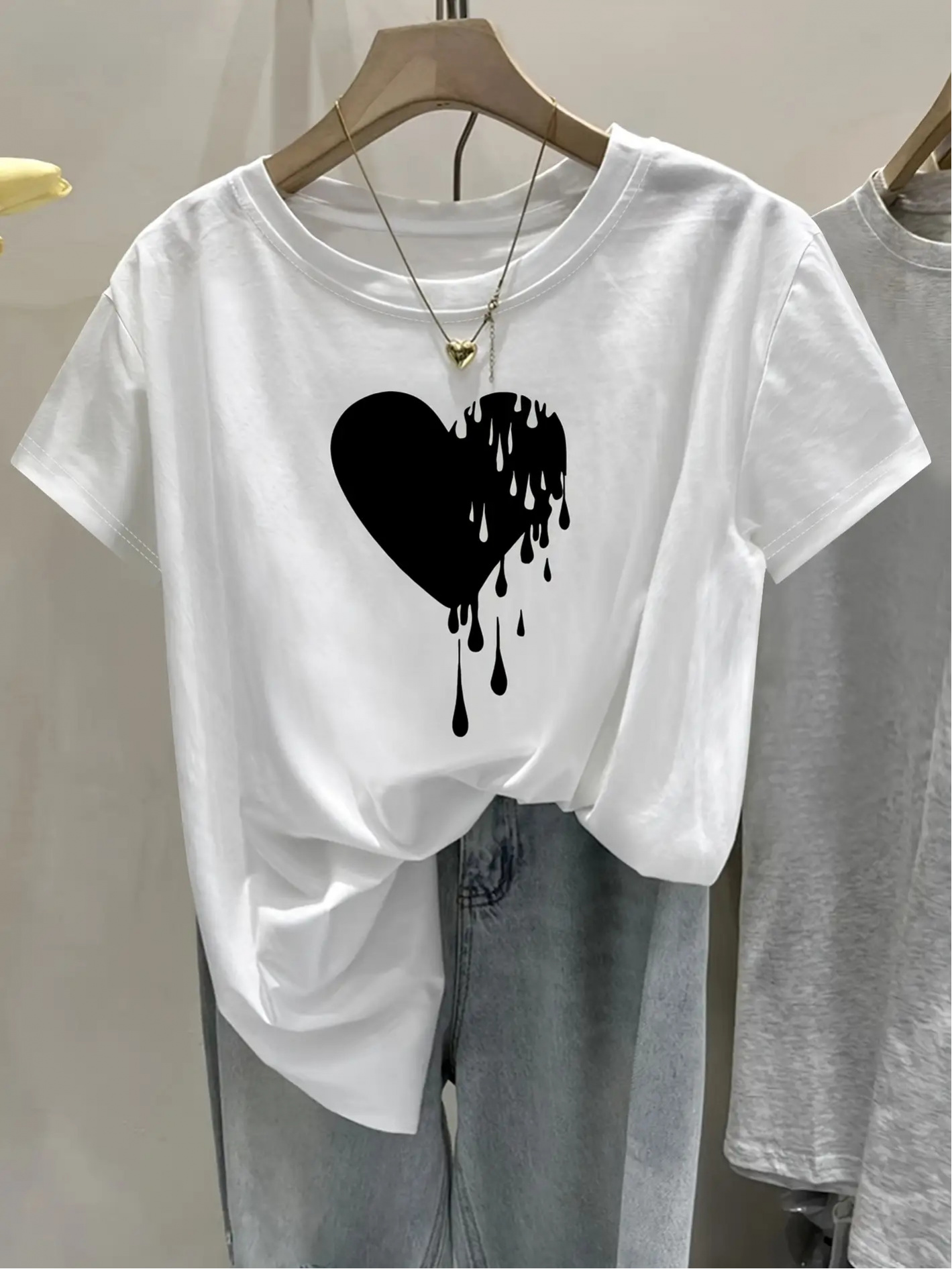 2026 여성 한국 일본 스타일 흰색과 검정색 드립 하 - Summer Clothing Drip 리뷰 및 가격