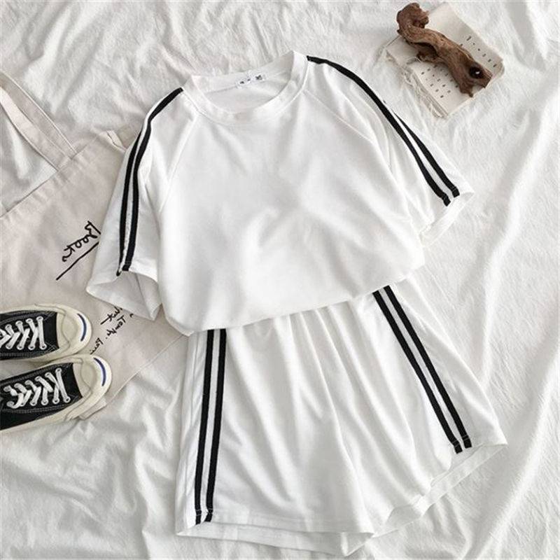여성용 운동복 반팔 반바지 스포츠 세트, 여아용 루즈한 - Summer Clothing Set For Girls 리뷰 및 가격