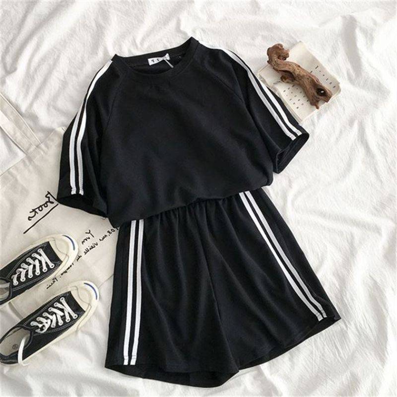 여성용 운동복 반팔 반바지 스포츠 세트, 여아용 루즈한 - Summer Clothing Set For Girls 리뷰 및 가격